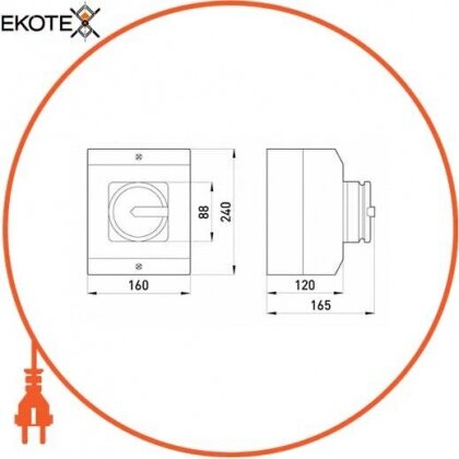 Enext i0360011 пакетный переключатель в корпусе e.industrial.sb.1-0.4.100, 4р, 100а (0-1)