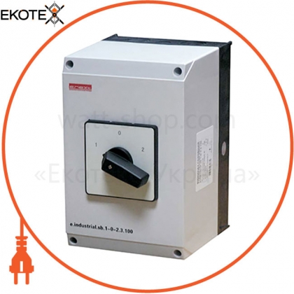 Enext i0360014 пакетный переключатель в корпусе e.industrial.sb.1-0-2.4.100, 3р+n, 100а (1-0-2)