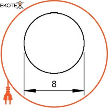 Enext 5021081 круглый проводник из оцинкованной стали d 8 мм obo bettermann