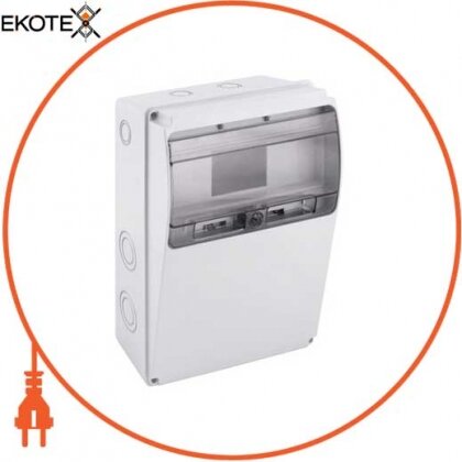 Корпус ударостійкий з АБС-пластику e.plbox.industrial.230x300x115.11m передня панель похила IP54, Enext, CP6001