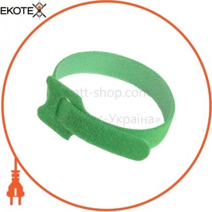 Хомут-липучка ХКл 14х310мм зелений (100шт) IEK, IEK, UHL10-14-310-100-K06