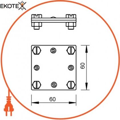 Enext 5314658 крестовый соединитель din для плоских проводников 30 мм obo bettermann