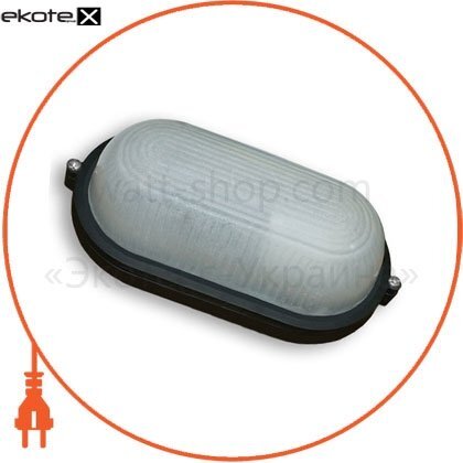 Світильник овал чорний c LED платою, Ecostrum, SL-1102 LED
