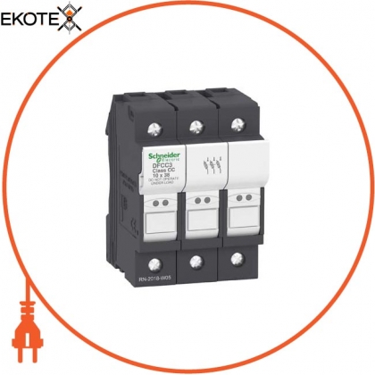 TeSyS fuse-disconnector 3P 30A - fuse class CC, Schneider, DFCC3