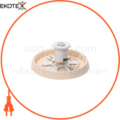 Світильник ERKA 1126D LED-K, настінно-стельовий з вбудованим і регульованим датчиком руху, 12 W, 4200K, прозорий, IP 20, ERKA, 190207