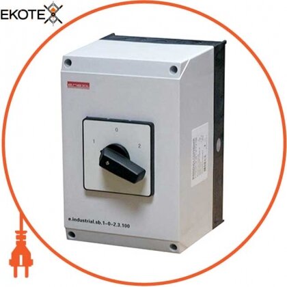 Enext i0360013 пакетный переключатель в корпусе e.industrial.sb.1-0-2.4.40, 4р, 40а (1-0-2)