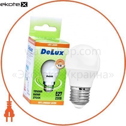Delux 90004075 лампа светодиодная delux bl50p 7 вт 2700k 220в e27 теплый белый