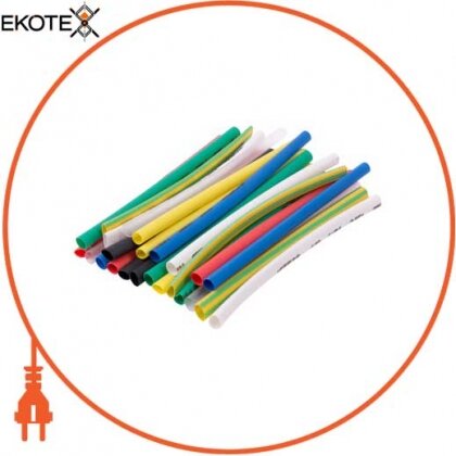 Enext s063002 набор трубок термоусадочных e.termo.stand.set.4.2, (8 цветов) , 100 мм, 24 шт.