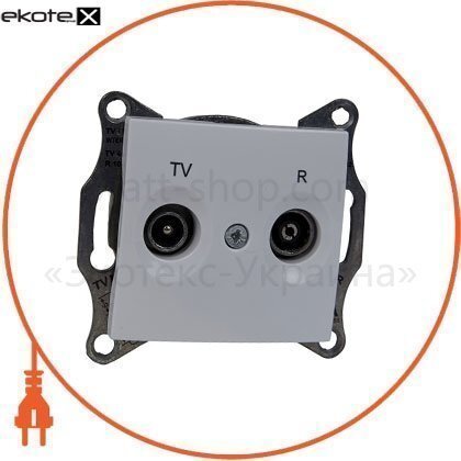 Sedna TV/R розетка оконечеая - 1dB без рамки, білий, Schneider, SDN3301621