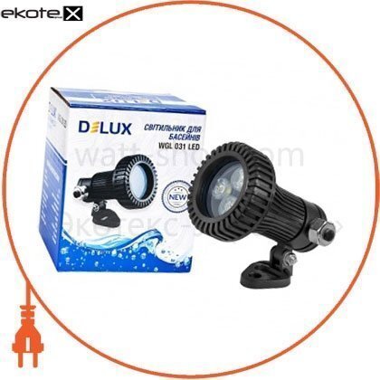 Delux 90011350 светильник для освещения бассейнов wgl 031 led 12v 3*1w