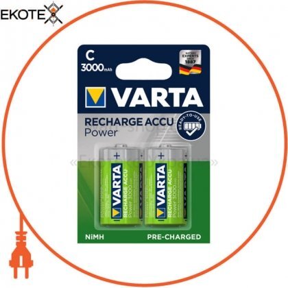 Varta 56714101402 аккумулятор varta rechargeable c 3000mah 2 шт