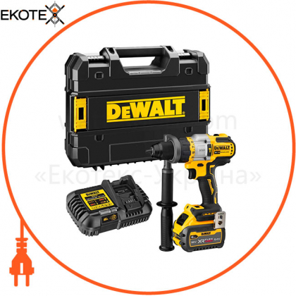 Дриль-шуруповерт акумуляторна безщіткового ударна DeWALT DCD999T1, DeWALT, DCD999T1