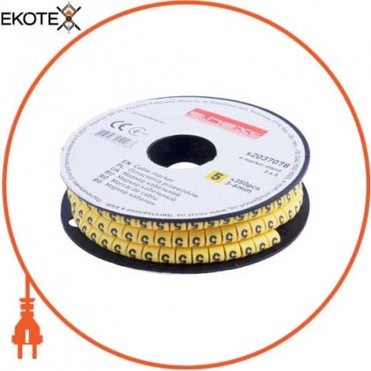 Enext s2037078 маркер кабельний e.marker.stand.3.6.5, 3-6 кв.мм, 5, 350 шт