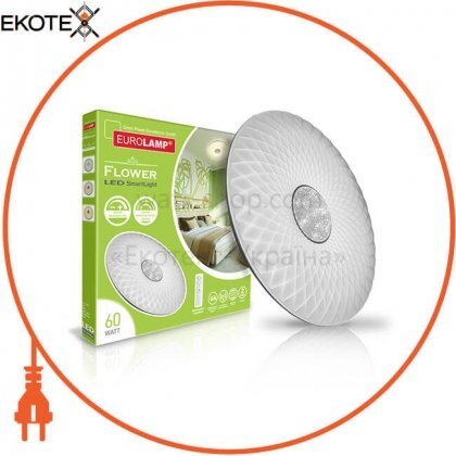Світлодіодний EUROLAMP Світильник LED SMART LIGHT Flower 60W 3000K-6000K, Eurolamp, LED-SL-60W-N10(deco)