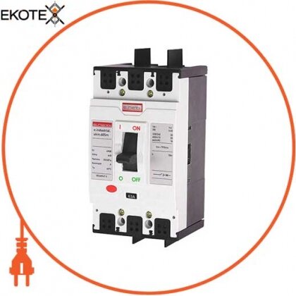 Enext i0650007 силовой автоматический выключатель e.industrial.ukm.60sm.63, 3р, 63а