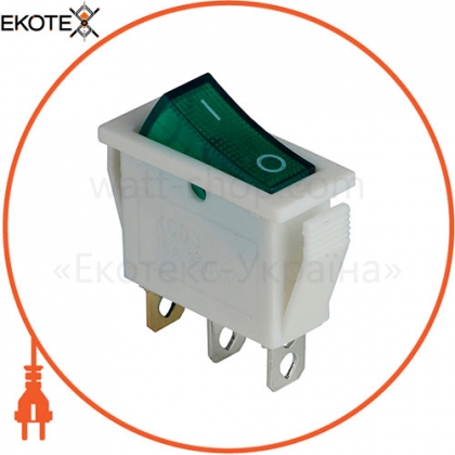Клавішний перемикач ENERGIO KCD3-101N-13 Gr / Wh ON-OFF 1 клавіша з підсвічуванням, ENERGIO, 61378