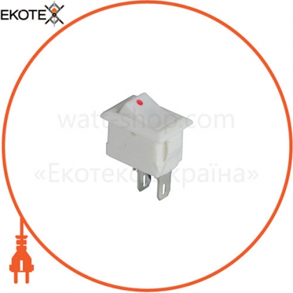 Клавішний перемикач ENERGIO KCD5-101 Wh / Wh ON-OFF 1 клавіша, ENERGIO, 61391