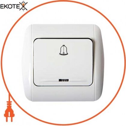 Вимикач e.install.stand.811DL дзвінка з підсвічуванням, з рамкою, Enext, s035025