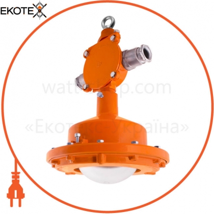 Enext l0160021 светильник взрывозащищенный дсп 21вех-30-301 1exdiibt6, 30вт, ip65, транзитное подключение, крепление на рым-болт, без решетки, без отражателя