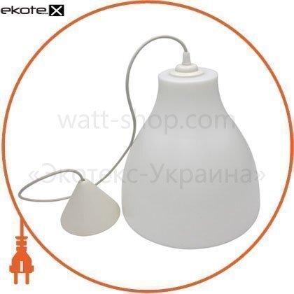 Enext l0510014 светильник подвесной e.save.pendant.plafon.е27.white, е27, плафон белый
