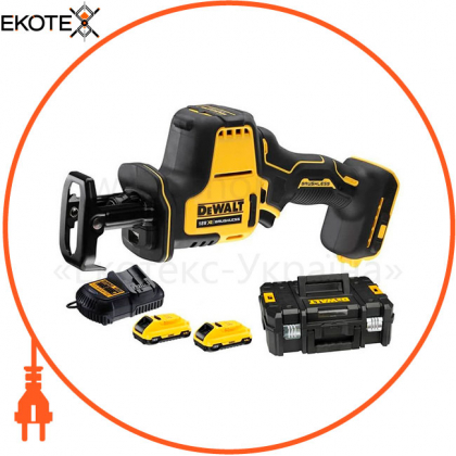 Пила шабельна акумуляторна бесщеточний DeWALT DCS369M2, DeWALT, DCS369M2