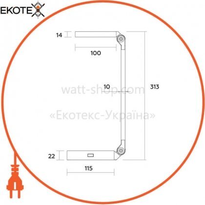 EUROLAMP LED Світильник настільний у стилі модерн 7W 4000K чорний, Eurolamp, LED-TLP-2(black)