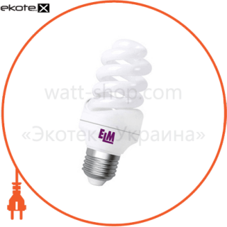 ELM 17-0086 лампа энергосберегающая es-12 15w 4000k e27  17-0086