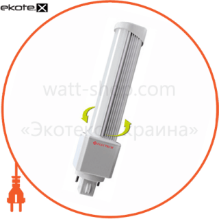 Лампа світлодіодна компактна PL-поворотна LW-12 6W G24 4000K A-LW-0248, Electrum, A-LW-0248