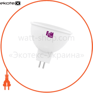 ELM 18-0034 лампа светодиодная mr-16 pa11 3w gu5,3 3000k алюмопл. корп. 18-0034