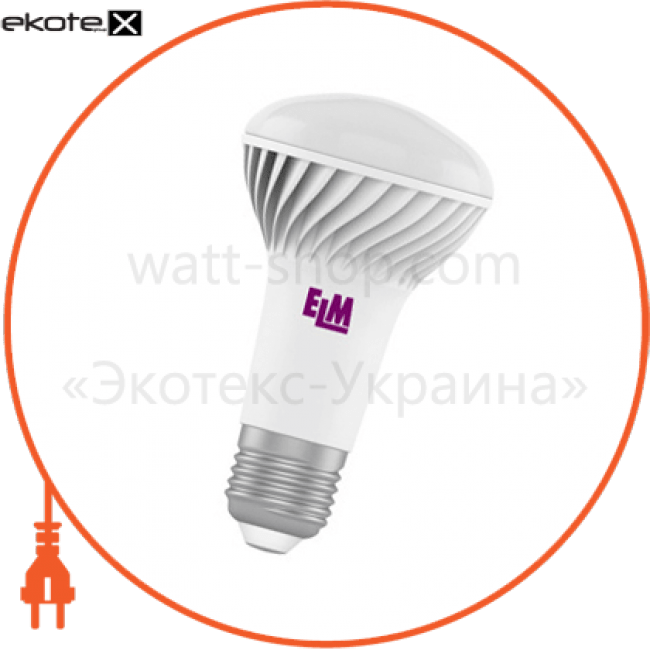 ELM 18-0011 лампа светодиодная r63 pa-31 7w e27 4000k алюмопл. корп. 18-0011