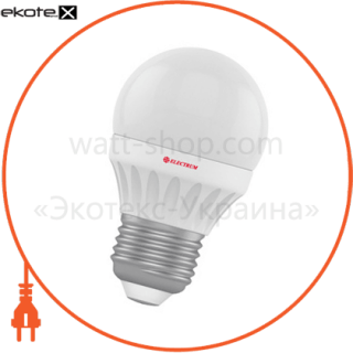 Лампа світлодіодна куля LB-10 4W 2700K E27 алюмопласт. корп. A-LB-0523, Electrum, A-LB-0523