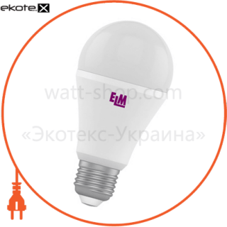 Лампа світлодіодна стандартна B60 PA-10 15W E27 4000K алюмопл. корп. 18-0045, ELM, 18-0045