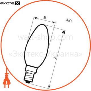 С37 4W PA11 E14 4000 ELM, ELM, 18-0017