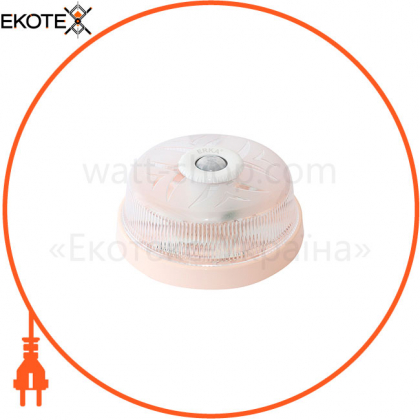 Світильник ERKA 1102D LED-K, настінно-стельовий з вбудованим і регульованим датчиком руху, 12 W, 6000K прозорий, IP 20, ERKA, 190117