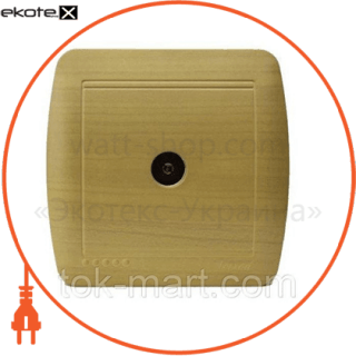 Розетка ТВ прохідна, Lezard, 711-4700-129