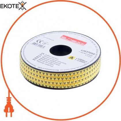 Enext s2037055 маркер кабельний e.marker.stand.1.2.5.a, 1-2,5 кв.мм, a, 1000 шт