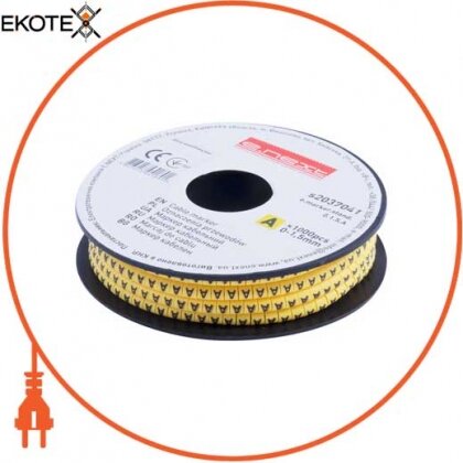 Enext s2037041 маркер кабельний e.marker.stand.0.1.5.a, 0-1,5 кв.мм, a, 1000 шт