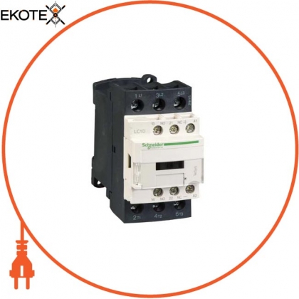 Контактор D 3P, 38А, АЛЕ + НЗ, 24B, обмежувач, Schneider, LC1D38BD