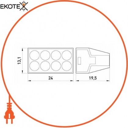 Enext p0670004 клемна колодка e.lc.pro.ac.8