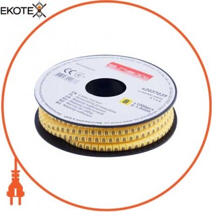 Enext s2037039 маркер кабельний e.marker.stand.0.1.5.8, 0-1,5 кв.мм, 8, 1000 шт