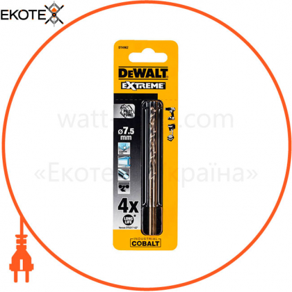 Свердло по металу EXTREME INDUSTRIAL COBALT DeWALT DT4962, DeWALT, DT4962
