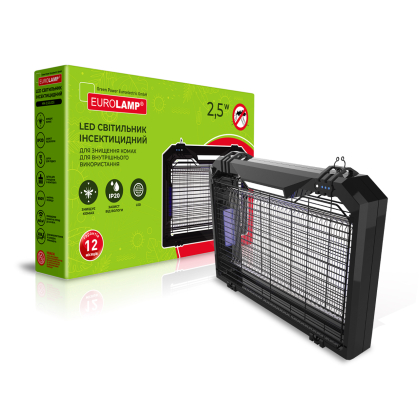 EUROLAMP Світильник для знищення комах для внутрішнього використання 2,5W 220V IP20, Eurolamp, MK-2,5(LED)