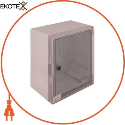 Enext CP5031 корпус ударопрочный из абс-пластика e.plbox.300.350.165.tr, 300х350х165мм, ip65 с прозрачными дверцами
