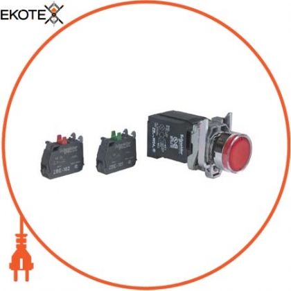 Кнопка 22 мм 230-240В з поверненням з підсвічуванням, Schneider, XB4BW3445