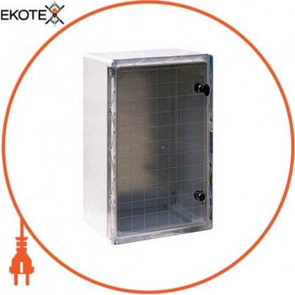 Корпус ударостійкий з АБС-пластику e.plbox.600.800.260.tr, 600х800х260мм, IP65 з прозорими дверима, Enext, CP5019