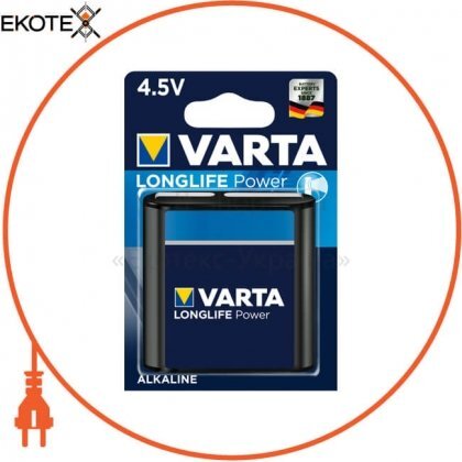 Батарейка VARTA LONGLIFE POWER 3LR12 BLI 1, Varta, 4912121411
