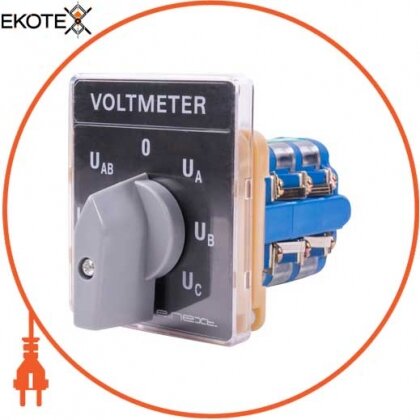 Enext s064002 переключатель вольтметра щитовой e.switch.v 600в на 7 положений
