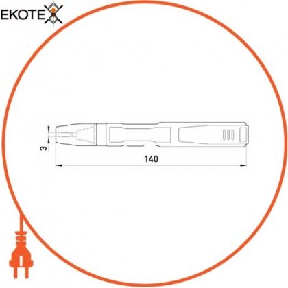 Enext t001109 индикатор-тестер e.tool.test09 140х3 прямой шлиц ас/dc70-250в