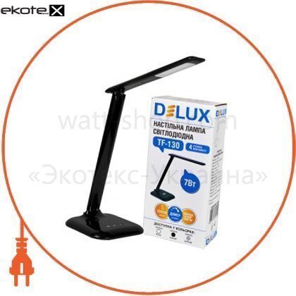 Delux 90008949 светильник светодиодный настольный delux tf-130 3000к/6000к 7вт черный