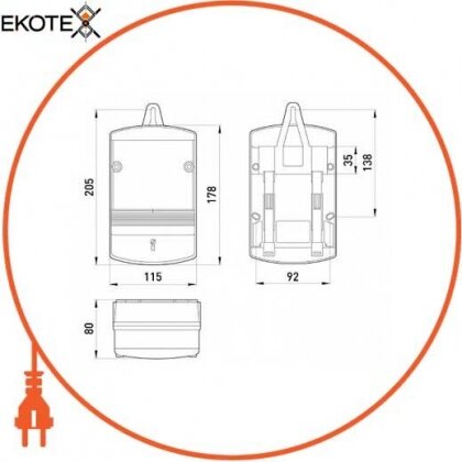 Enext nik1437 однофазный счетчик нік 2102-02 1,0 220в (5-60)а м2в (корпус выпуклый)